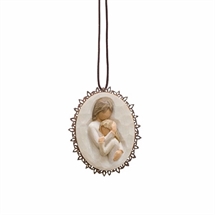 Willow Tree - Close to Me Ornament m. metal kant